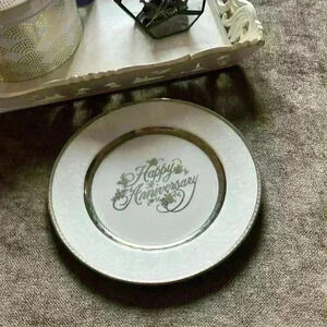 Mikasa “Happy Anniversary” Silver Plate